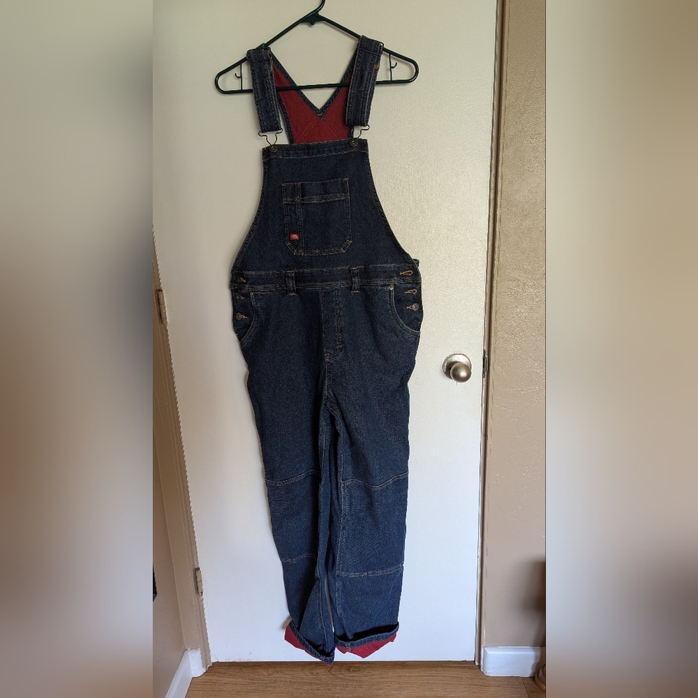 Dickies  Blue Denim Women's Overalls Size Medium